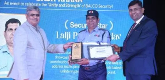 बालको ने बड़ा खाना कार्यक्रम में सुरक्षा कर्मचारियों को किया सम्मानित