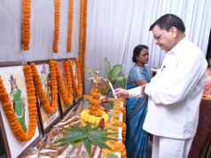 भगवान बिरसा मुंडा की 150वीं जयंती अवसर पर आयोजित जनजातीय गौरव दिवस कार्यक्रम में सामिल हुए मंत्री लखनलाल