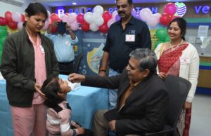 बालको अस्पताल ने 757 बच्चों को पिलाई पल्स पोलियो की दवा