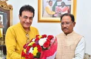 मुख्यमंत्री विष्णुदेव साय से सुप्रसिद्ध अभिनेता नीतिश भारद्वाज ने की सौजन्य मुलाकात…