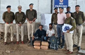 रायपुर में 17 किलो गांजा के साथ उत्तर प्रदेश के दो अंतर्राज्यीय तस्कर गिरफ्तार