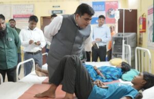 कलेक्टर ने किया चैतमा स्वास्थ्य केंद्र का आकस्मिक निरीक्षण