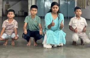 युद्ध-हिंसा मुक्त समाज के लिए गोदोहासन मुद्रा में सवा 5 लाख नवकार जाप