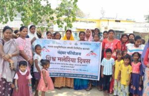 बालको ने समुदाय में मलेरिया जागरूकता अभियान चलाया
