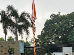 न्यू कोरबा हॉस्पिटल में डॉ. चंदानी ने मरीज के साथ किया ध्वजारोहण