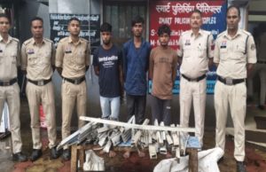 मिनीमाता कन्या महाविद्यालय में चोरी का खुलासा, तीन आरोपी गिरफ्तार