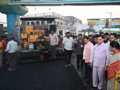 कोरबा की प्रमुख सड़कों के डामरीकरण कार्य का शुभारंभ, उद्योग मंत्री लखन लाल देवांगन ने किया निरीक्षण