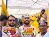 आम आदमी पार्टी के हजारों कार्यकर्ताओं ने ज्ञानेश कुमार के इस्तीफे की मांग को लेकर रायपुर में किया विशाल प्रदर्शन