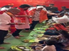 कोरबा में भक्ति का अनूठा संगम: मां सर्वमंगला मंदिर में 501 कन्याओं का महापूजन, हवन के बाद कराया गया कन्या भोज