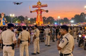 दशहरा पर कोरबा में 500 पुलिस अधिकारी-जवान तैनात, शाम को रावण दहन के दौरान रहेगी कड़ी सुरक्षा